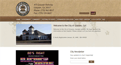 Desktop Screenshot of cityofgrayson.org
